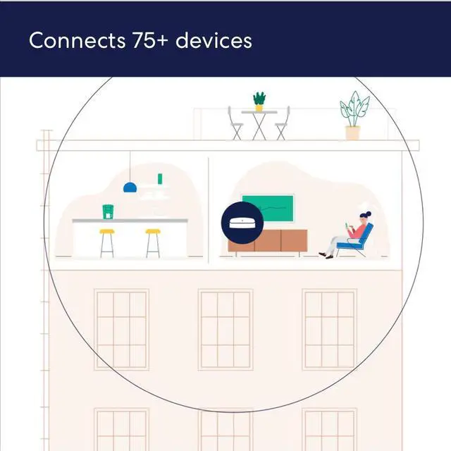 Alt view image 6 of 10 - Amazon eero Pro 6 Tri-Band Mesh Wi-Fi 6 Router with Built-in Zigbee Smart Home Hub