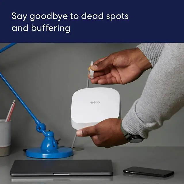 Alt view image 7 of 10 - Amazon eero Pro 6 Tri-Band Mesh Wi-Fi 6 Router with Built-in Zigbee Smart Home Hub