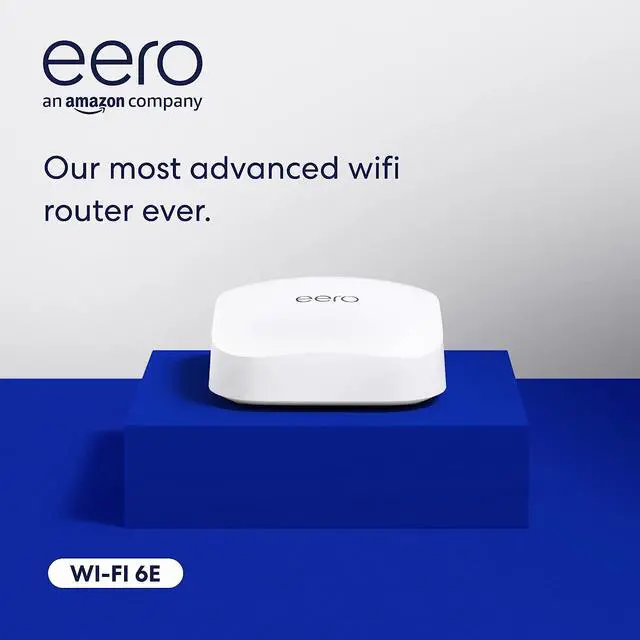 Main image of Certified Refurbished Amazon eero Pro 6E mesh Wi-Fi router | Fast and reliable gigabit + speeds | connect 100+ devices | Coverage up to 2,000 sq. ft. | 2022 release