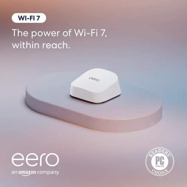 Alt view image 2 of 6 - EERO 7, Dual-Band mesh Wi-Fi 7 Router, Pack of 1