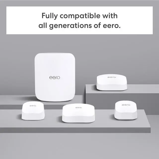 Alt view image 5 of 6 - EERO 7, Dual-Band mesh Wi-Fi 7 Router, Pack of 3