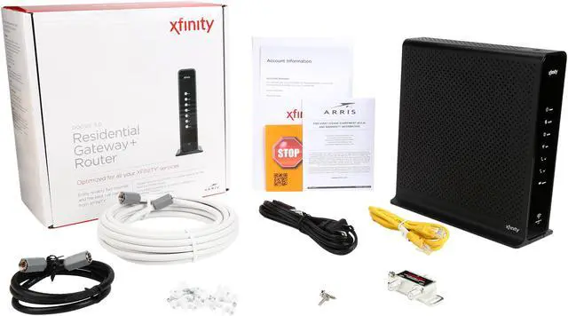 Alt view image 9 of 8 - ARRIS TG862G-CT DOCSIS 3.0 Residential Cable Modem & N300 Gigabit Wireless Router/ 2-Voice Lines for Comcast Xfinity