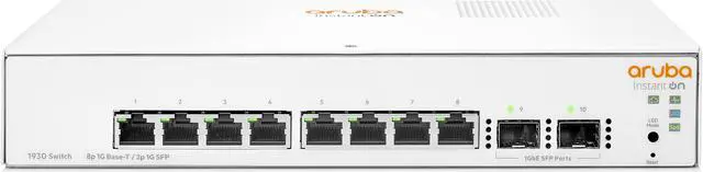 Alt view image 2 of 2 - HPE Networking Instant On Switch 8p Gigabit 2p SFP 1930 (JL680A#ABA)