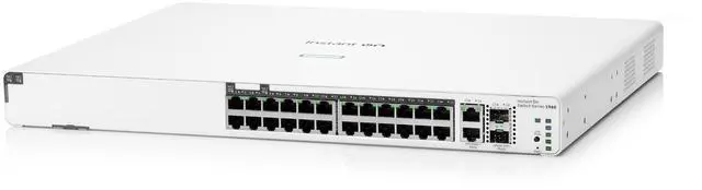 Main image of HPE Networking Instant On Switch 20p Gigabit CL4 4p Gigabit CL6 PoE 2p 10GBT 2p SFP+ 370W 1960 (JL807A#ABA)