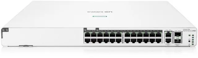 Alt view image 2 of 3 - HPE Networking Instant On Switch 20p Gigabit CL4 4p Gigabit CL6 PoE 2p 10GBT 2p SFP+ 370W 1960 (JL807A#ABA)