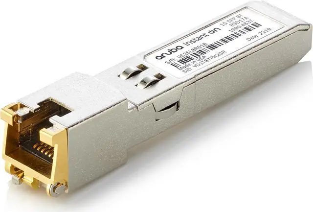 Main image of HPE Networking Instant On 1G SFP RJ45 100m Cat5e Transceiver (R9D17A)