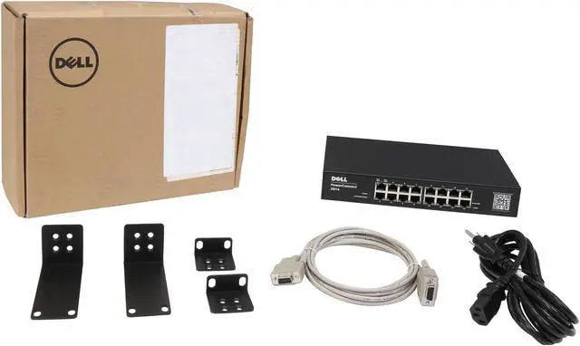 Alt view image 6 of 6 - Dell PowerConnect 2816 16 Port 10/100/1000 Gbps Smart Switch