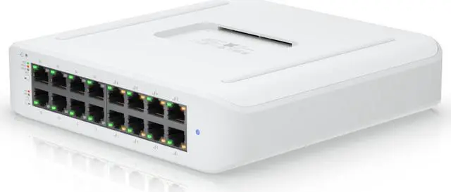 Alt view image 4 of 4 - Ubiquiti Lite 16 PoE, 16-port Layer 2 PoE Switch ((USW-Lite-16-POE (45W))