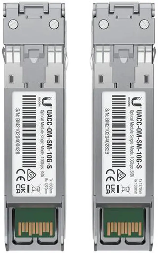Alt view image 3 of 3 - Ubiquiti Networks 10 Gbps Bidirectional Single-Mode Optical Module Simplex Transceiver UACC-OM-SM-10G-S-2