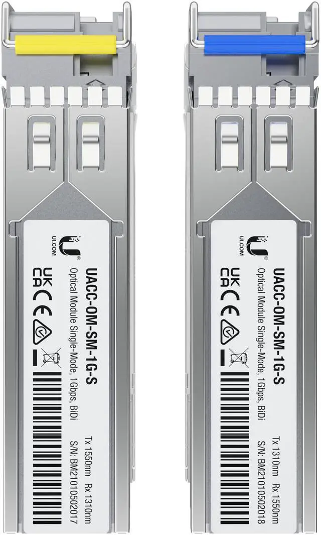 Alt view image 4 of 8 - Ubiquiti Networks 1 Gbps Bidirectional Single-Mode Optical Module (UACC-OM-SM-1G-S-2)