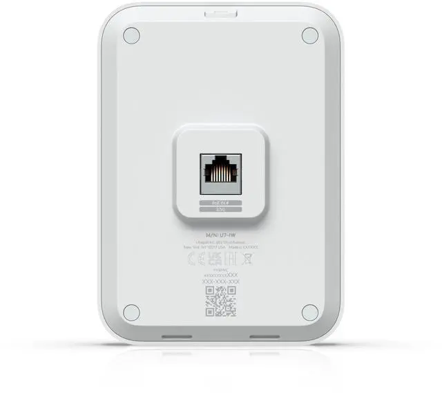 Alt view image 3 of 5 - Ubiquiti U7 In-Wall, Wall-mounted WiFi 7 Access Point with 4 spatial streams and an integrated 2.5 GbE PoE switch