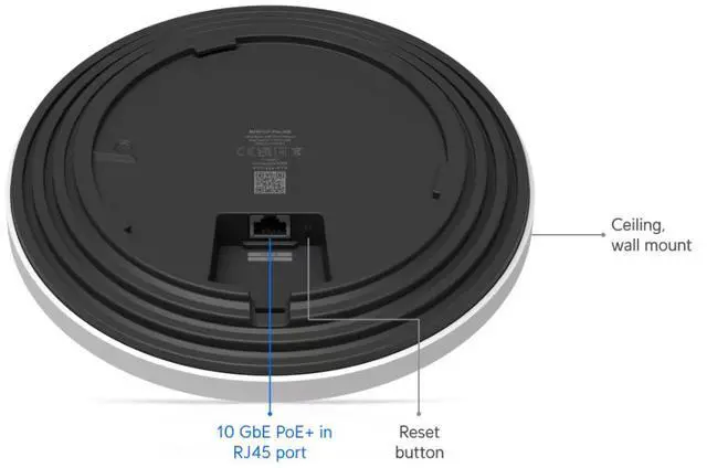 Alt view image 3 of 8 - Ubiquiti U7 Pro XG, Ceiling-mounted 6-stream WiFi 7 Access Point (U7-Pro-XG)