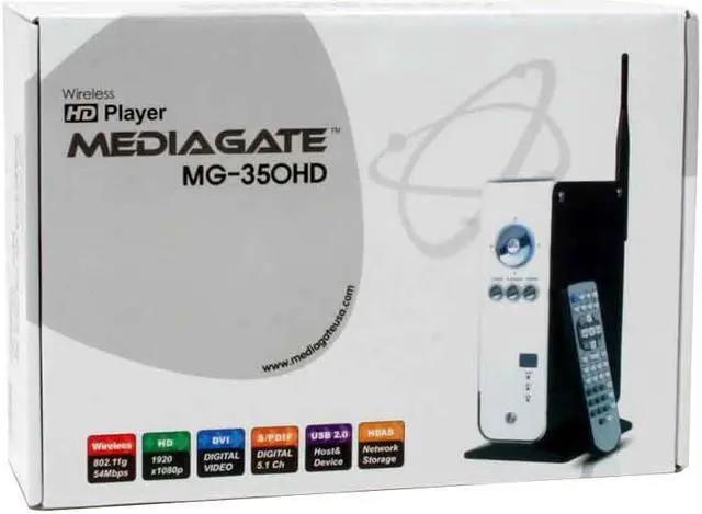 Alt view image 9 of 9 - MediaGate AL-MG-350HD Wireless High-Definition MPEG4 Netplayer