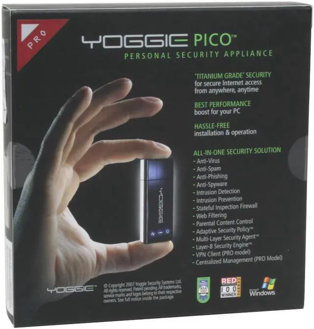Alt view image 8 of 8 - YOGGIE 300-FG-00001 Yoggie Gatekeeper Pico Pro for traveling laptops security