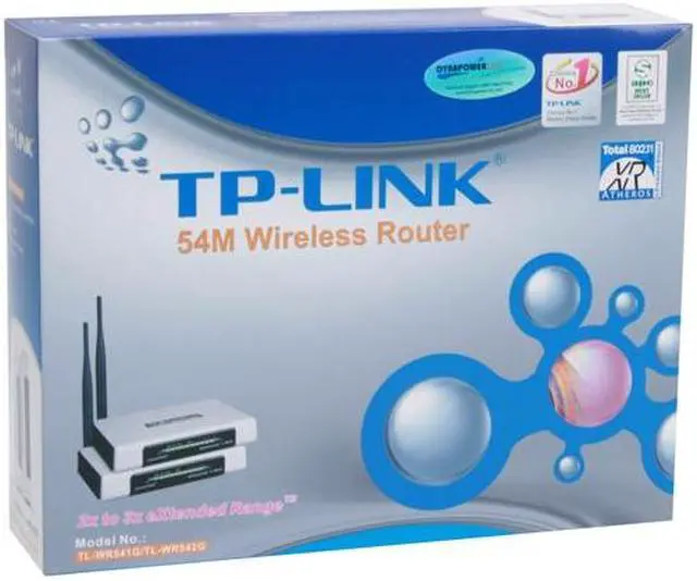 Alt view image 7 of 7 - TP-LINK TL-WR541G IEEE 802.11b/g eXtended Range Wireless G Router up to 54Mbps/ 10/100 Mbps Ethernet Port x4