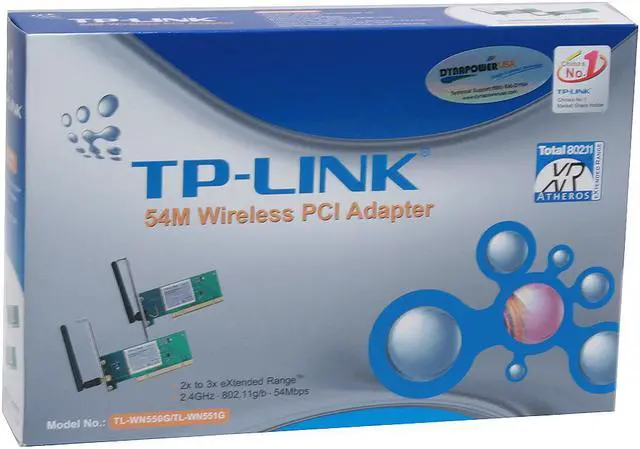 Alt view image 6 of 6 - TP-Link TL-WN550G eXtended Range Wireless Adapter IEEE 802.11b/g 32bit PCI2.2 Up to 54Mbps Wireless Data Rates