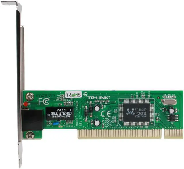 Alt view image 3 of 6 - TP-Link TF-3239DL Network Adapter 10/100Mbps PCI 1 x RJ45