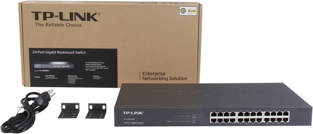Alt view image 5 of 5 - TP-Link 24 Port Gigabit Ethernet Switch | Plug and Play | Sturdy Metal w/Shielded Ports | Rackmount | Fanless | Limited Lifetime Protection | Unmanaged (TL-SG1024)