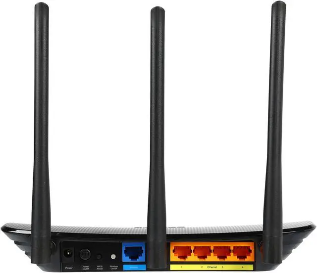 Alt view image 4 of 6 - TP-LINK TL-WR941ND Wireless  Home Router, 450 Mbps, 3 detachable antennas, IP QoS, WPS Button