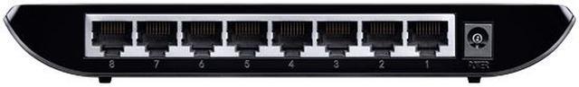 Alt view image 3 of 3 - TP-Link 8 Port Gigabit Ethernet Network Switch | Plug and Play | Desktop or Wall-Mount | Plastic Case Ethernet Splitter | Fanless | Traffic Optimization | Unmanaged (TL-SG1008D)