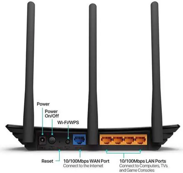 Alt view image 2 of 3 - TP-Link N450 WiFi Router - Wireless Internet Router for Home (TL-WR940N)