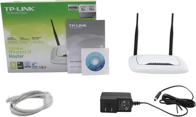 Alt view image 5 of 5 - TP-LINK TL-WR841ND Wireless N300 Home Router, 300Mbps, IP QoS, WPS Button, 2 detachable antennas