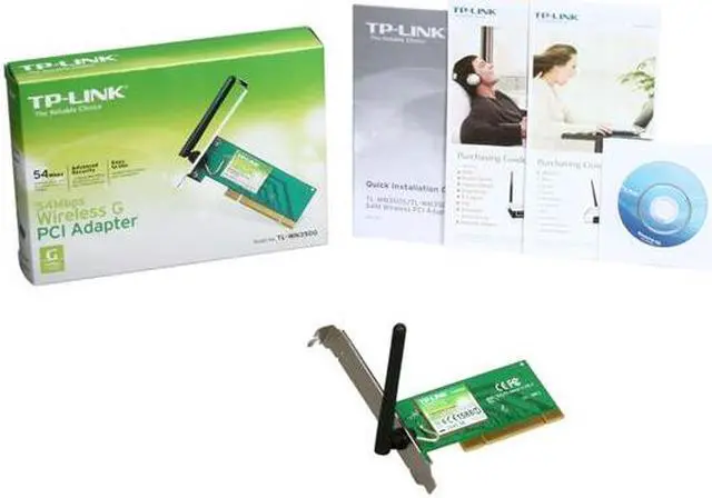 Alt view image 5 of 5 - TP-Link TL-WN350G Wireless Adapter IEEE 802.11b/g 32bit PCI Up to 54Mbps Wireless Data Rates