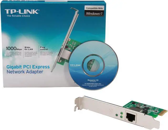 Alt view image 5 of 5 - TP-Link 10/100/1000Mbps Gigabit Ethernet PCI Express, PCIE Network Adapter / Network Card / Ethernet Card for PC, Win10 supported (TG-3468)