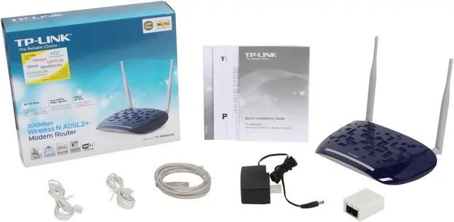 Alt view image 5 of 5 - TP-LINK TD-W8960N Wireless N300 ADSL2+ Modem Router, 300Mbps, IPSec VPN support, ADSL / ADSL2 / ADSL2+