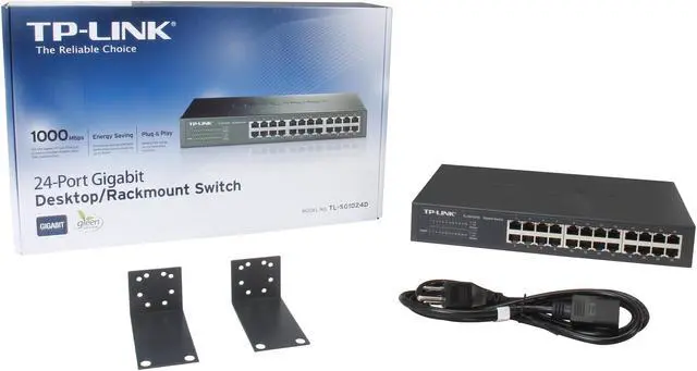 Alt view image 5 of 4 - TP-Link 24-Port Gigabit Ethernet Unmanaged Switch | Plug and Play | Desktop/Rackmount | Fanless | Limited Lifetime (TL-SG1024D)