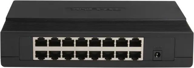 Alt view image 4 of 5 - TP-Link 16 Port 10/100Mbps Fast Ethernet Switch | Desktop or Wall-Mounting | Plastic Case Ethernet Splitter | Unshielded Network Switch | Plug and Play | Fanless Quiet | Unmanaged (TL-SF1016D)