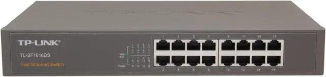Alt view image 2 of 5 - TP-Link 16 Port 10/100Mbps Fast Ethernet Switch | Plug & Play | Desktop/Rackmount | Sturdy Metal w/ Shielded Ports | Fanless | Limited Lifetime Protection | Unmanaged (TL-SF1016DS)