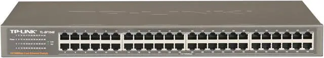 Alt view image 2 of 5 - TP-Link 48-Port Fast Ethernet Unmanaged Switch | Plug and Play | Rackmount | Metal | Fanless | Limited Lifetime (TL-SF1048)
