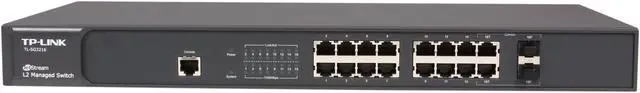 Alt view image 2 of 5 - TP-Link JetStream TL-SG3216 Managed 16-Port Gigabit L2 Lite Managed Switch