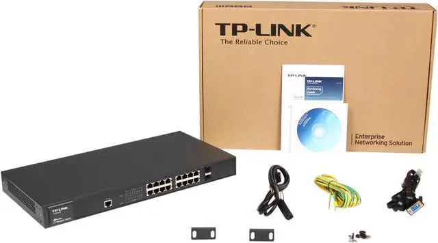 Alt view image 5 of 5 - TP-Link JetStream TL-SG3216 Managed 16-Port Gigabit L2 Lite Managed Switch