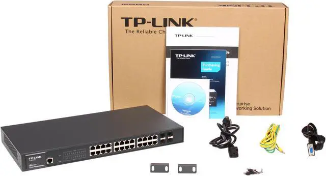 Alt view image 5 of 5 - TP-Link JetStream TL-SG3424 Managed 24-Port Gigabit L2 Lite Managed Switch