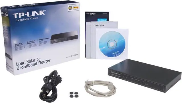 Alt view image 4 of 4 - TP-Link TL-R470T+ Load Balance Broadband Router 1 x 10/100Mbps WAN Ports 1 x Fixed LAN, 3 x Changeable WAN/LAN LAN Ports