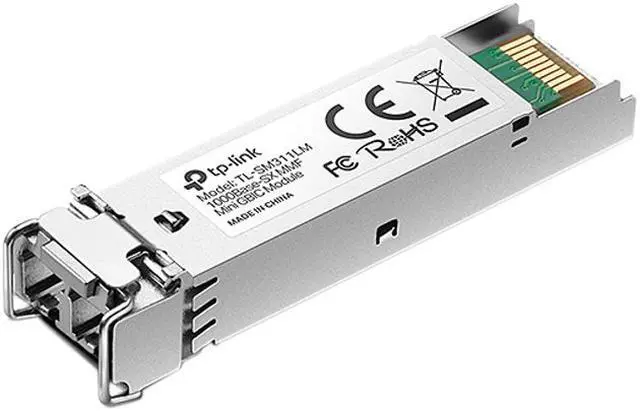 Main image of TP-LINK Gigabit SFP Module, 1000Base-SX Multi-mode Fiber Mini GBIC Module, Plug and Play, LC/UPC Interface, Up to 550/220m Distance (TL-SM311LM)