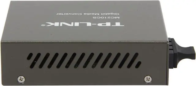 Alt view image 4 of 6 - TP-Link Gigabit SFP to RJ45 Fiber Media Converter | Fiber to Ethernet Converter | 10/100/1000Mbps RJ45 Port to 1000Base-LX Single-Mode Fiber (MC210CS) Grey
