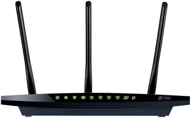 Alt view image 4 of 6 - TP-LINK TL-WDR4300 Dual Band Wireless N750 Router, Gigabit, 2.4GHz 300Mbps+5GHz 450Mbps, 2 USB port, IP QoS, Wireless On/Off Switch