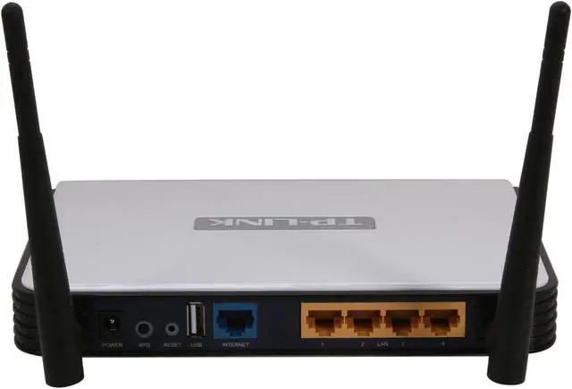 Alt view image 4 of 5 - TP-LINK TL-WR1042ND Gigabit Wireless N300 Router, 300Mbps, USB port, 2 Detachable Antennas, IP QoS / QSS Button