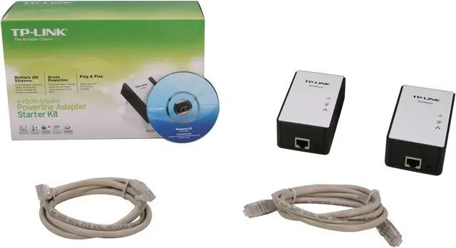 Alt view image 4 of 4 - TP-LINK TL-PA511KIT High-speed AV500 Powerline Adapter Starter Kit w/Gigabit Port, up to 500Mbps