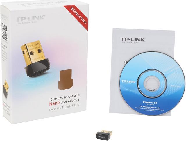 Alt view image 5 of 5 - TP-LINK TL-WN725N Nano Wireless N150 Adapter, 150Mbps, IEEE 802.11b/g/n, WEP, WPA / WPA2, Plug & Play in Windows 10 (32 bit & 64 bit)