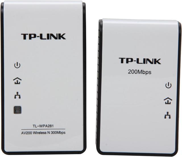 New TP-Link TL-WPA281 300Mbps Wireless N Powerline Adapter Extender Starter  Kit