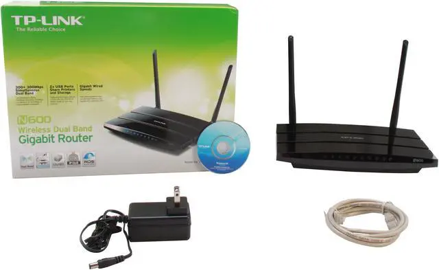 Alt view image 6 of 6 - TP-LINK TL-WDR3600 Dual Band Wireless N600 Router, Gigabit, 2.4 GHz 300 Mbps + 5 GHz 300 Mbps, 2 x USB port, IP QoS, Wireless On / Off Switch