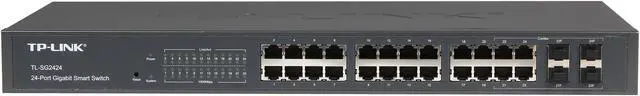 Alt view image 2 of 5 - TP-LINK TL-SG2424 24-Port Gigabit Smart Switch w/ 4 Combo SFP Slots, Layer 2 Features, WEB/CLI managed modes