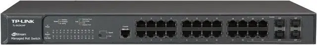 Alt view image 2 of 5 - TP-Link JetStream TL-SG3424P Managed 24-Port Gigabit L2 Managed PoE Switch
