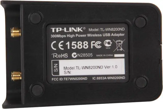 Alt view image 5 of 6 - TP-Link TL-WN8200ND High Power Wireless Adapter IEEE 802.11b/g/n Mini USB Up to 300Mbps Wireless Data Rates