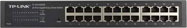 Alt view image 2 of 4 - TP-Link 24 Port Gigabit Switch | Easy Smart Managed | Plug & Play | Lifetime Protection | Desktop/Rackmount | Sturdy Metal w/ Shielded Ports | Support QoS, Vlan, IGMP & Link Aggregation (TL-SG1024DE)