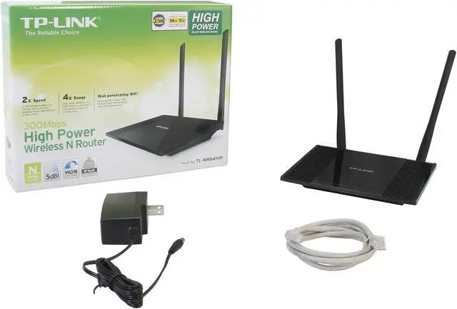 Alt view image 5 of 5 - TP-LINK TL-WR841HP 300Mbps High Power Wireless N Router, High power amplifier, 5dBi antennas provide, 4x the wireless range